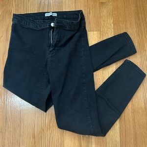 Primark Black Stretch Skinny Jeans Size 8